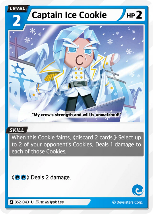 Captain Ice Cookie BS2-043 U | Uncommon Card Magic Dragon USA