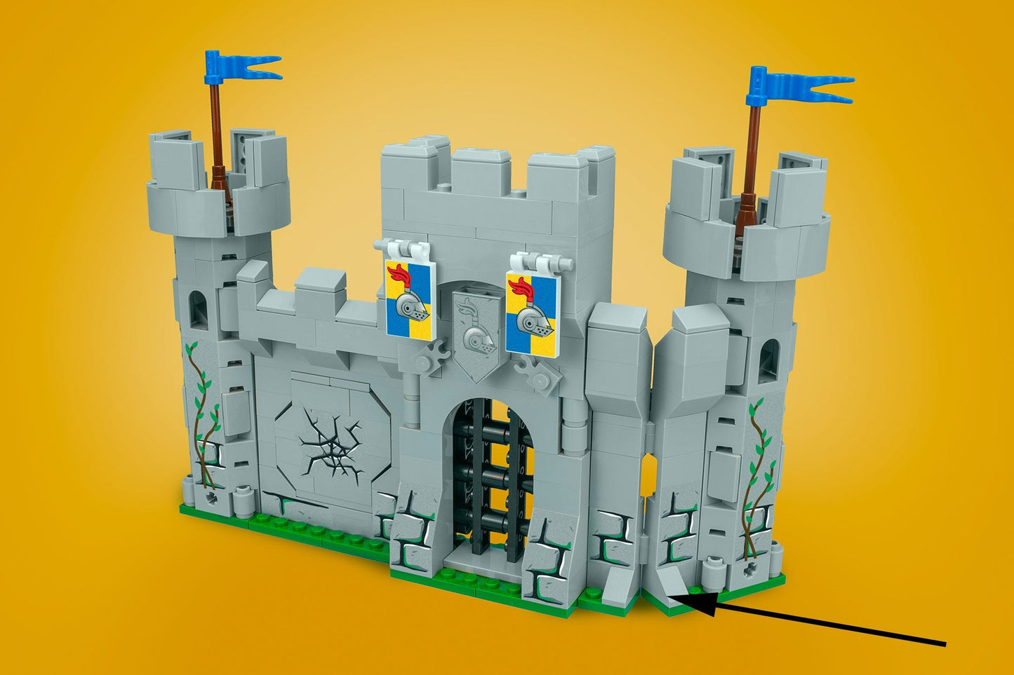 Castle Corner / Curve - Custom Castle Modular Building Set B3 Customs
