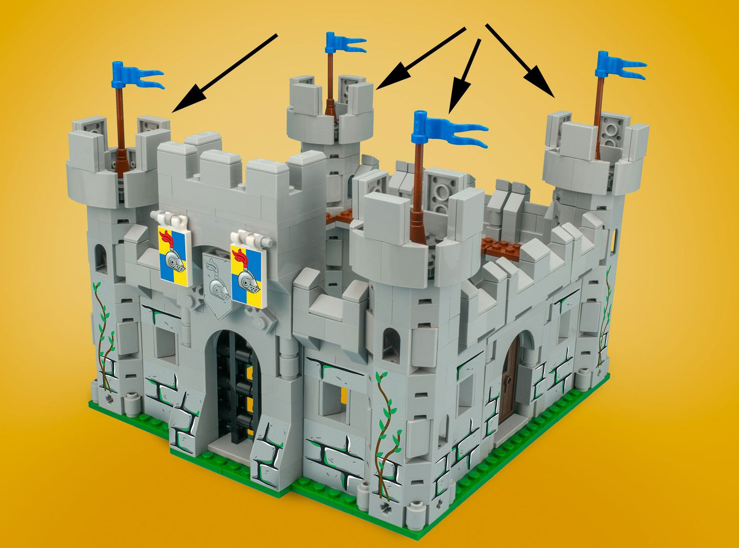 Castle Tower - Custom Castle Modular Building Set B3 Customs
