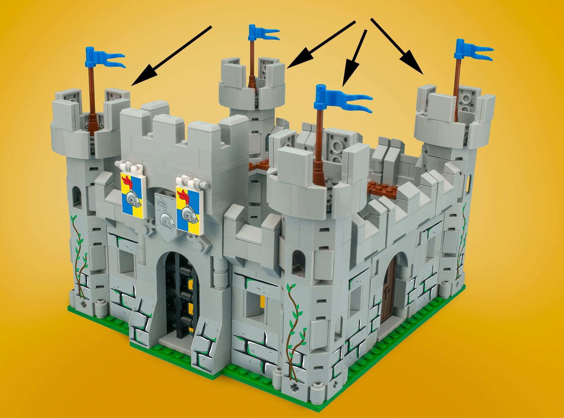Castle Tower - Custom Castle Modular Building Set B3 Customs