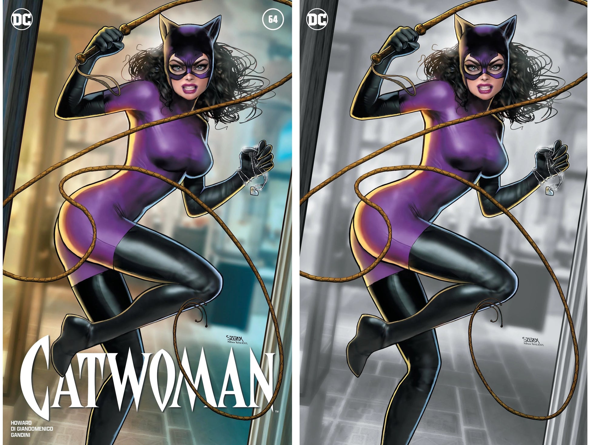 CATWOMAN #64 (NATHAN SZERDY EXCLUSIVE TRADE/VIRGIN VARIANT SET)(2024) ~ DC Comics Fandom Comic Shop