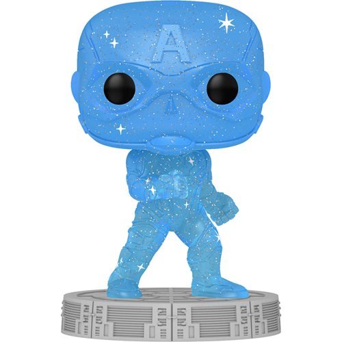 Funko Pop! Avengers Infinity Saga: Captain America Blue Artist Series Josh's Cards