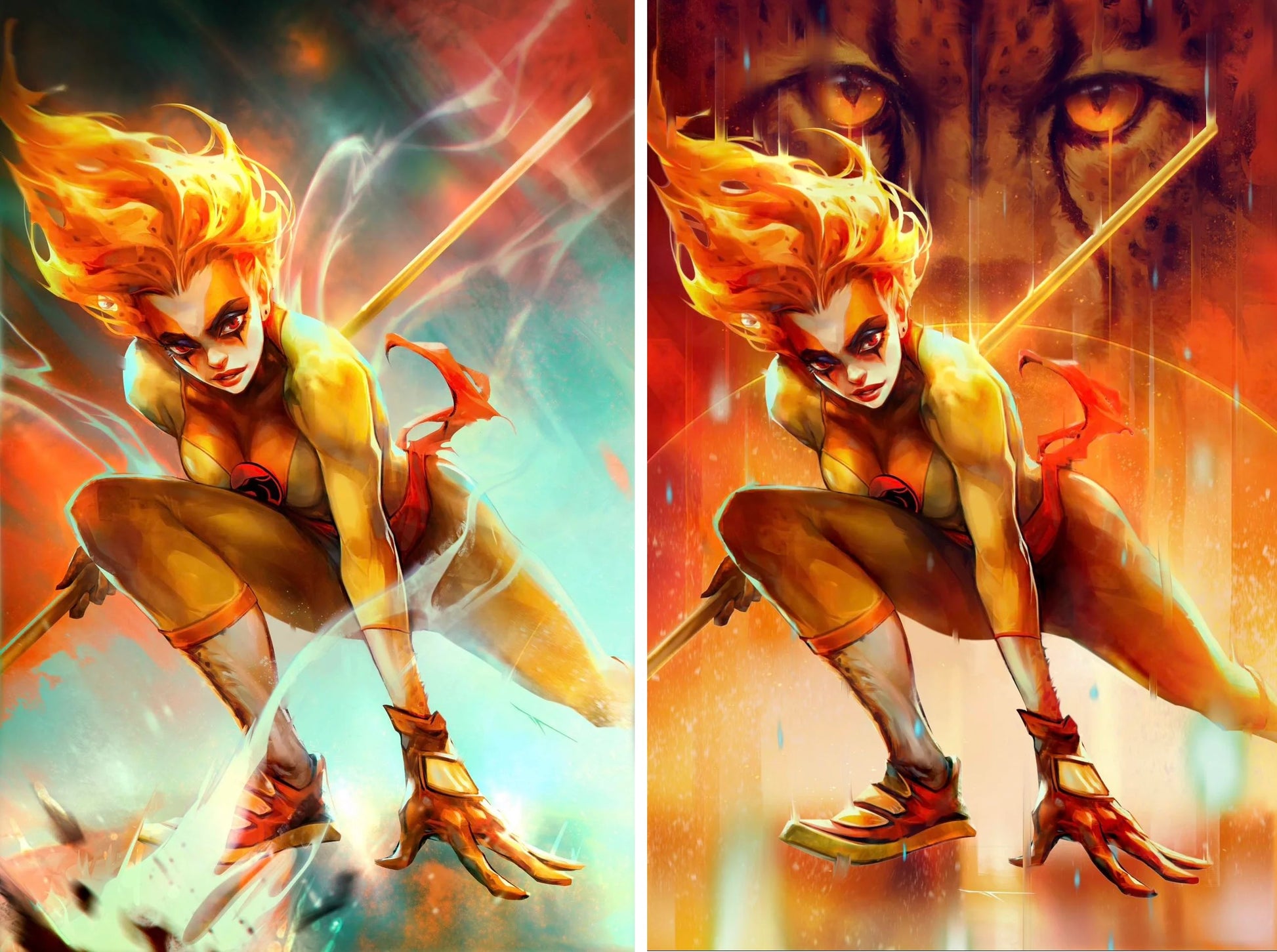THUNDERCATS: CHEETARA #1 (IVAN TAO EXCLUSIVE VIRGIN VARIANT A & B SET) ~ Dynamite Fandom Comic Shop