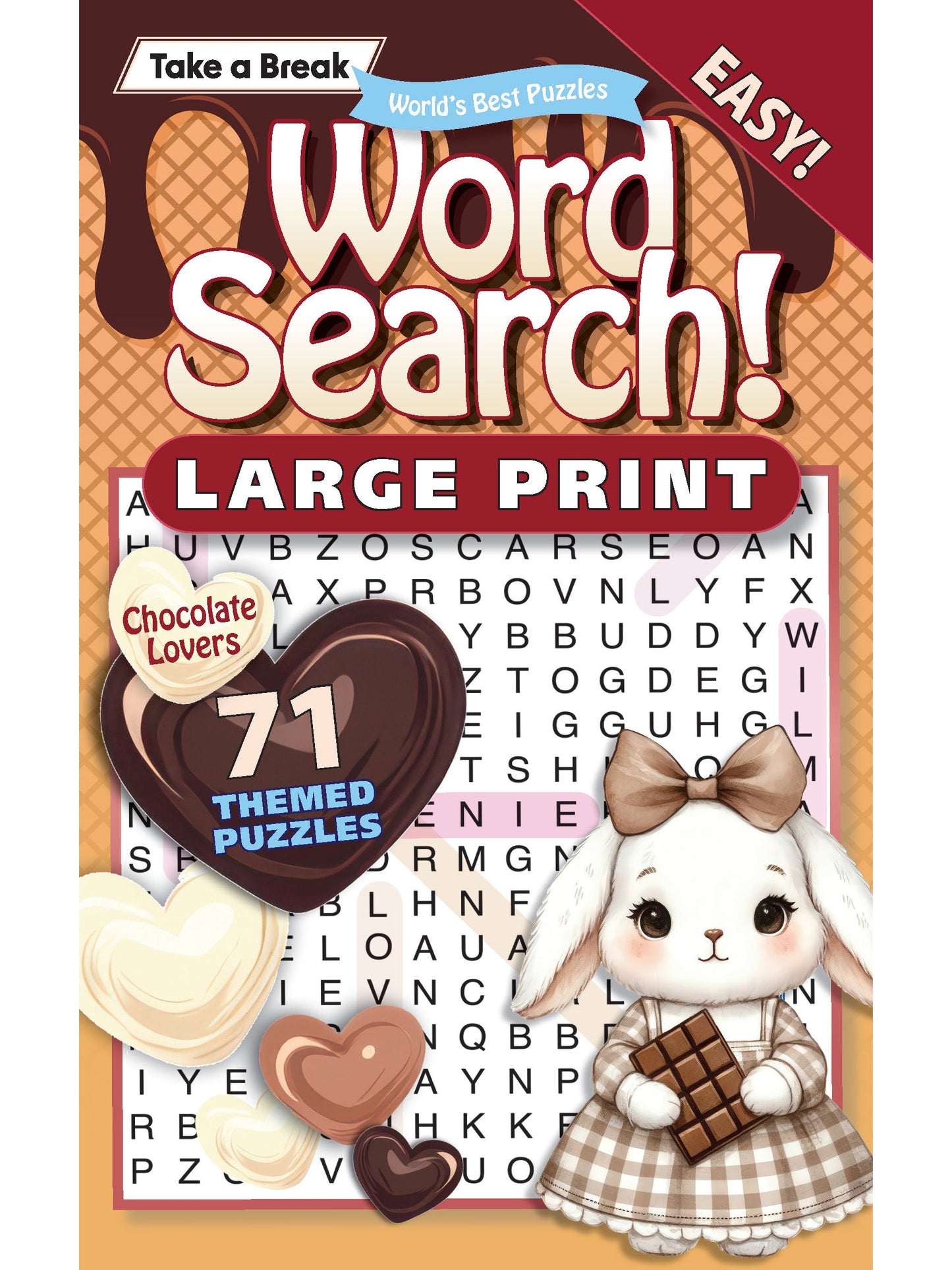 World's Best Puzzles - Word Search 25.01.24: Large Print Edition, 71+ Easy Chocolate Lover Themed Puzzles For Valentine's Day! Hours Of Mind-Boosting Fun, Unwind, Unplug, Your Ticket To Relaxation! Magazine Shop US