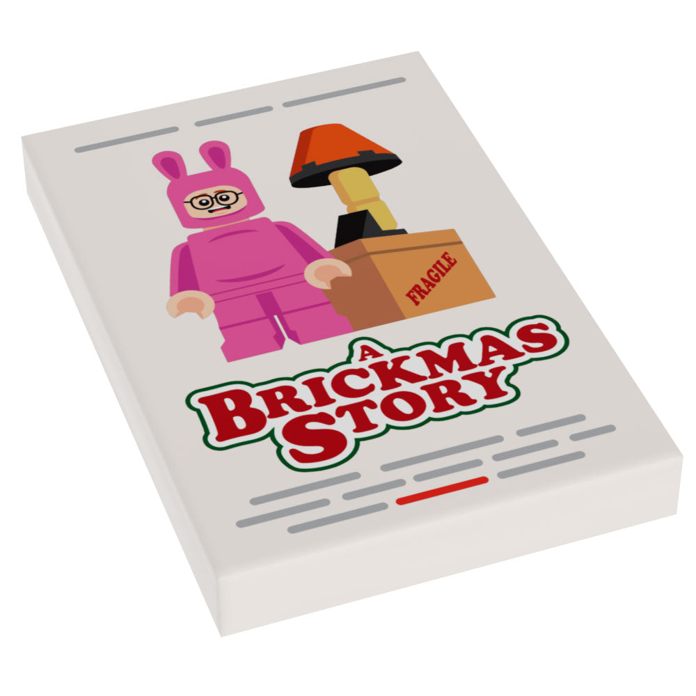 A Brickmas Story Movie Cover (2x3 Tile) - B3 Customs B3 Customs