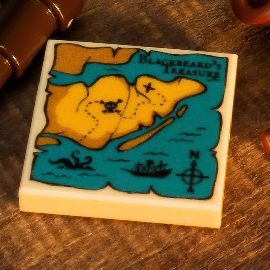 B3 Customs® Blackbeard's Treasure Map (2x2 Tile) B3 Customs