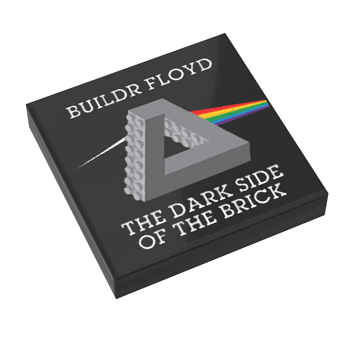 Buildr Floyd, Dark Side of the Brick - B3 Customs Music Album Cover (2x2 Tile) B3 Customs