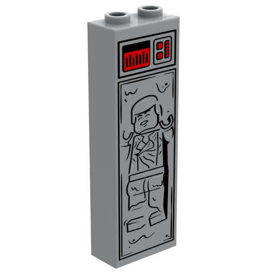 Solo in Carbonite (1x2x5 Brick) made using LEGO parts - B3 Customs B3 Customs