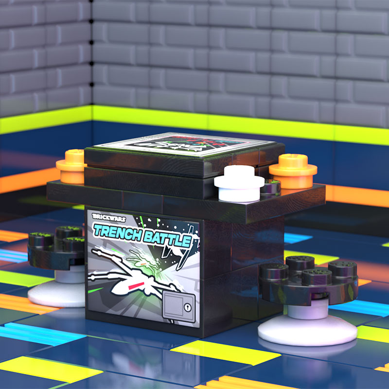 SW Trench Battle 2-Player Classic Arcade made using LEGO parts - B3 Customs B3 Customs