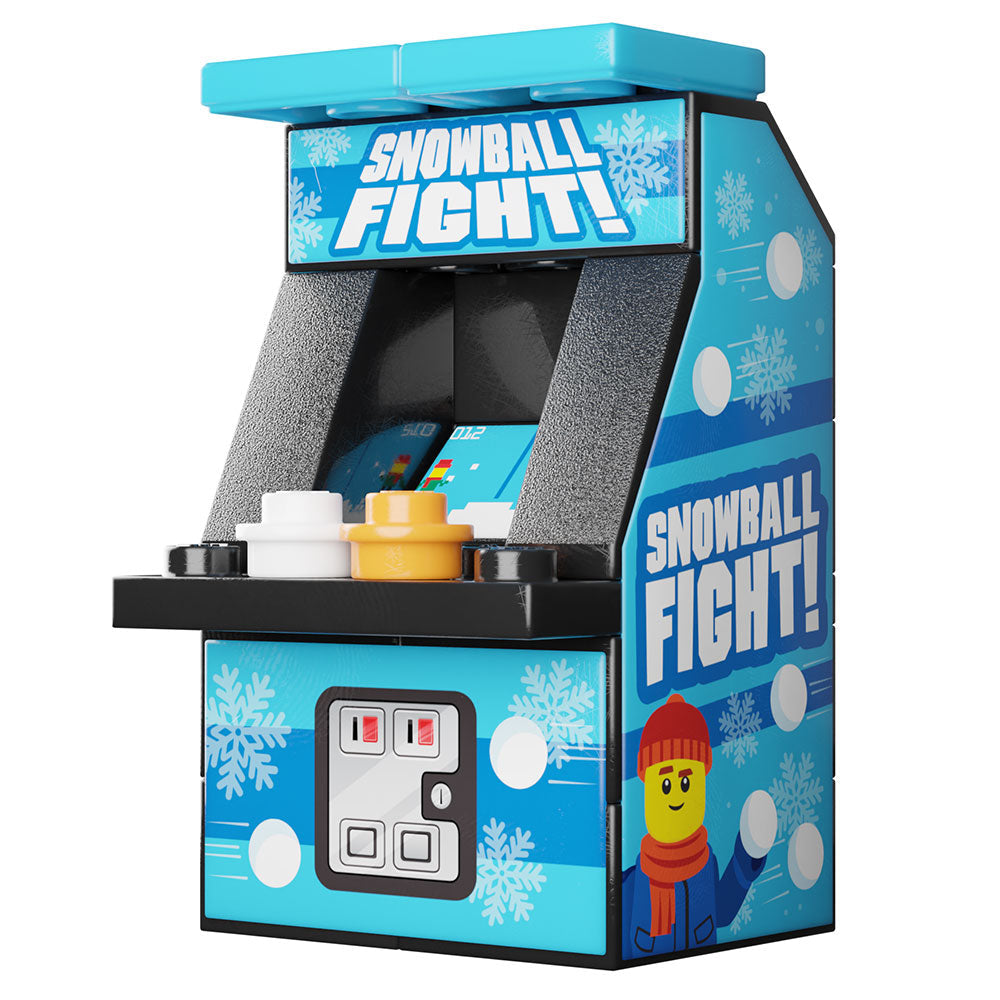 Snowball Fight Arcade Machine made using LEGO parts - B3 Customs B3 Customs