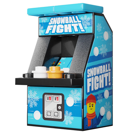 Snowball Fight Arcade Machine made using LEGO parts - B3 Customs B3 Customs