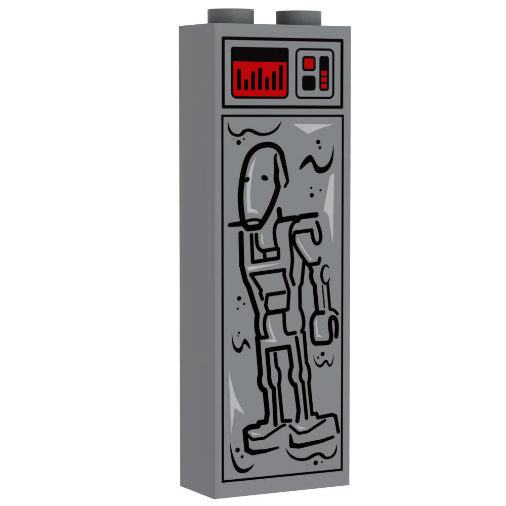 Battle Droid in Carbonite (1x2x5 Brick) - B3 Customs B3 Customs