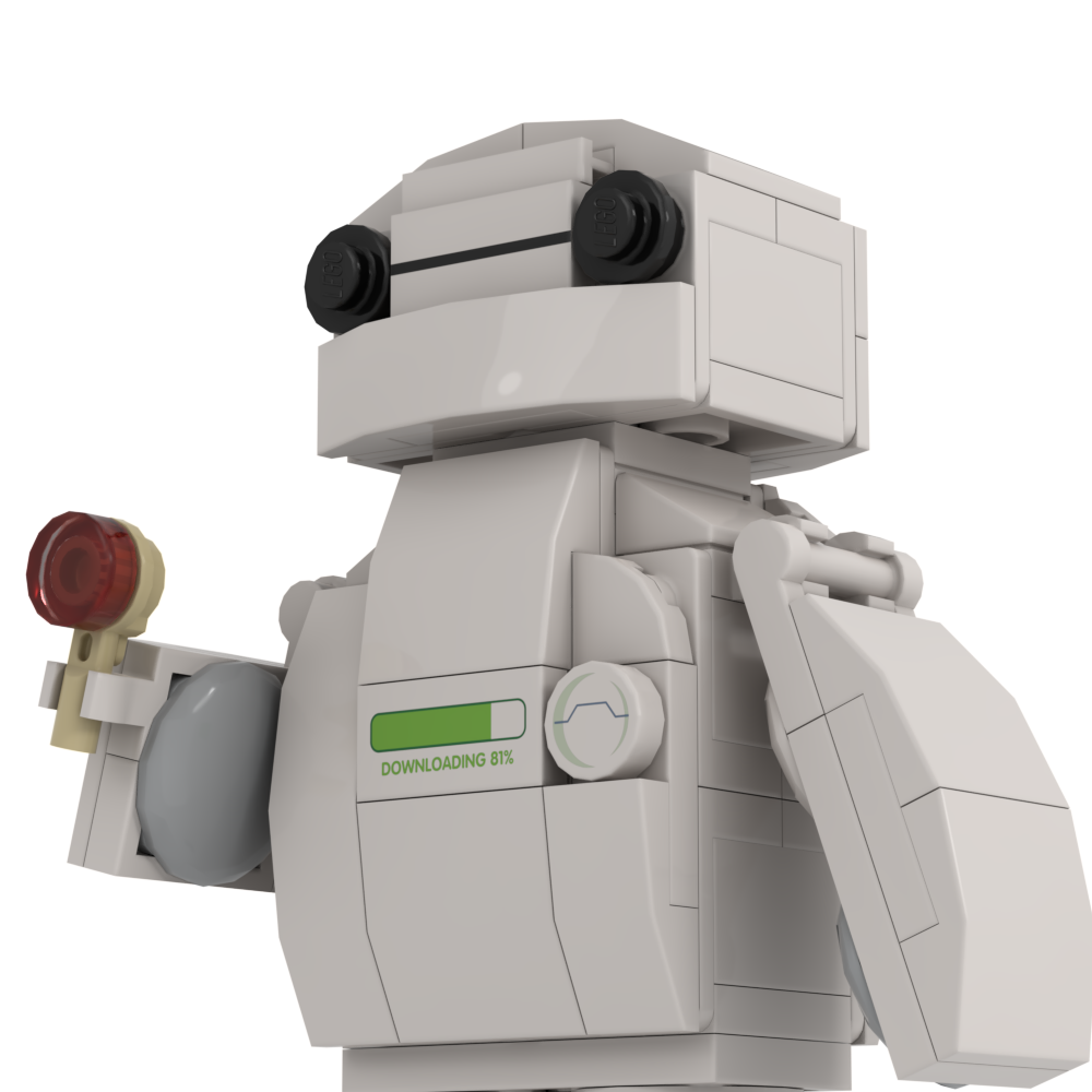 Inflated Robot Building Set made using LEGO parts - B3 Customs B3 Customs