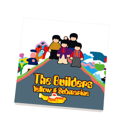 Builders Yellow Submarine Music Album Cover (2x2 Tile) - B3 Customs B3 Customs