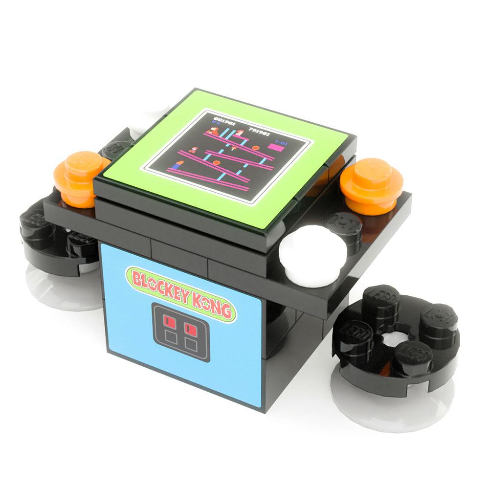Blockey Kong 2-Player Classic Arcade made using LEGO parts - B3 Customs B3 Customs