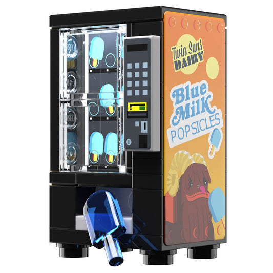 Blue Milk Popsicles Vending Machine Building Set made using LEGO parts - B3 Customs B3 Customs