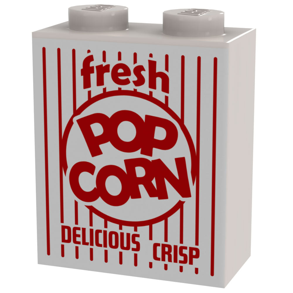 Fresh Popcorn Box for Minifigs - B3 Customs using LEGO parts B3 Customs