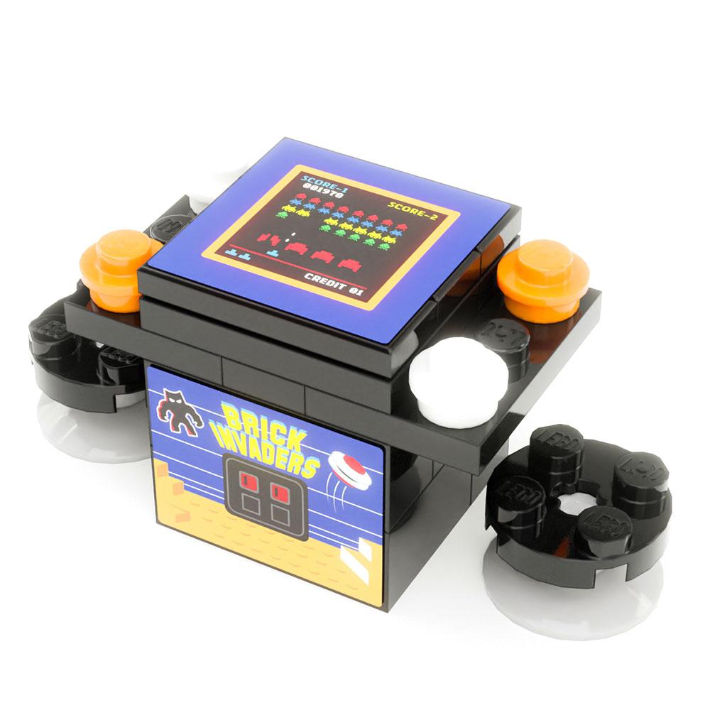 Brick Invaders 2-Player Classic Arcade made using LEGO parts - B3 Customs B3 Customs