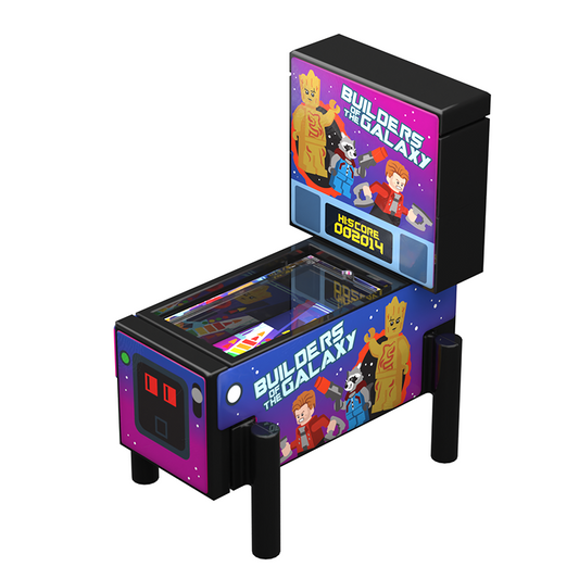 Builders of the Galaxy - B3 Customs Pinball Arcade Machine Building Set made using LEGO parts B3 Customs