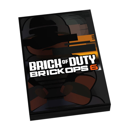Brick of Duty: BrickOps 6 Video Game Cover (2x3 Tile) B3 Customs