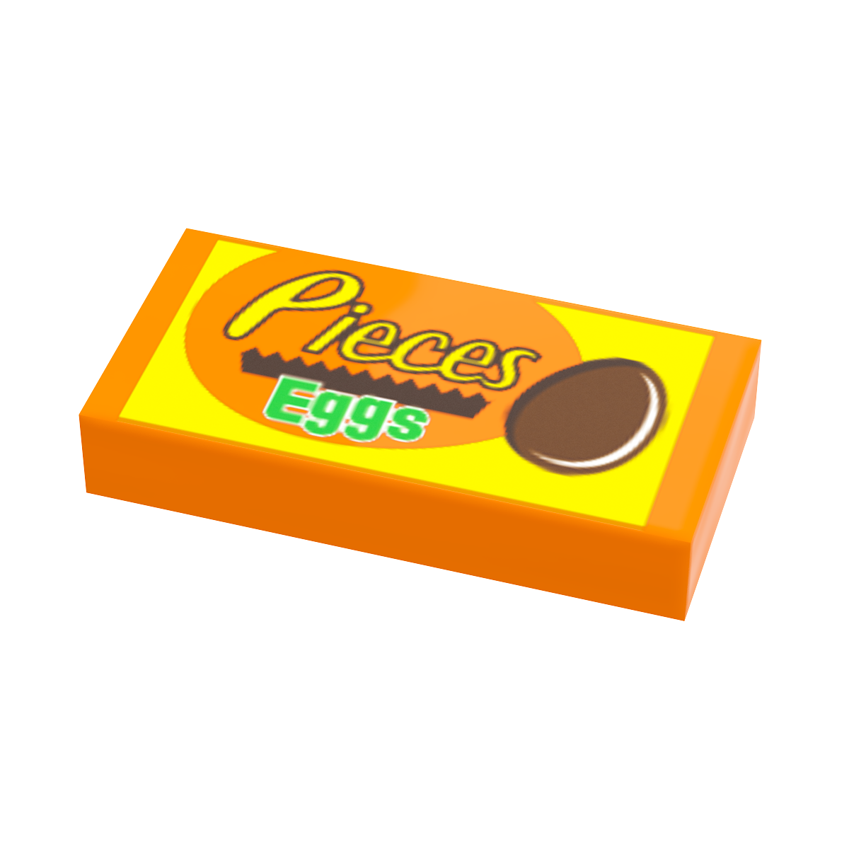 Pieces Chocolate Eggs (Easter) - B3 Customs® Printed 1x2 Tile B3 Customs