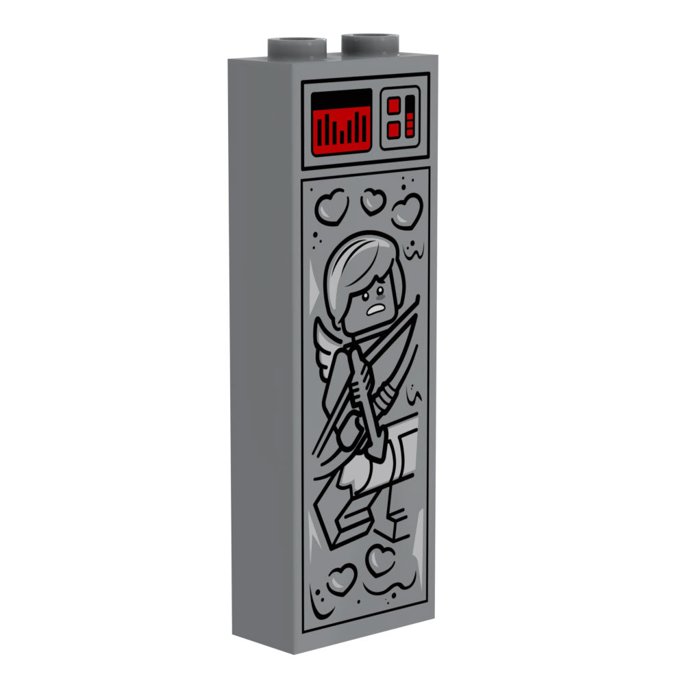Cupid (Valentine's Day) in Carbonite (1x2x5 Brick) - B3 Customs B3 Customs
