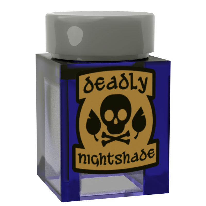 Deadly Nightshade Potion Bottle for Minifigs made using LEGO parts - B3 Customs B3 Customs