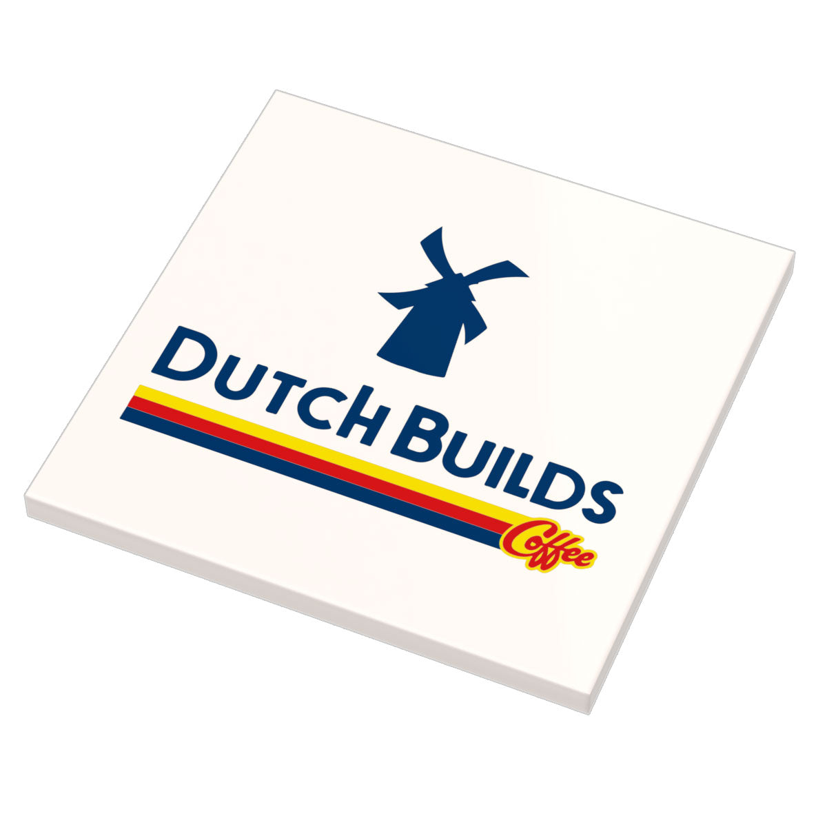 Dutch Builds Coffee Sign (6x6 Tile) - B3 Customs made using LEGO parts B3 Customs