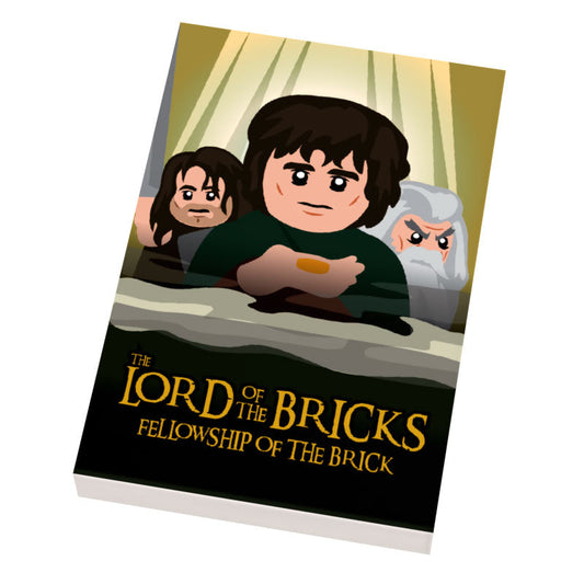 LOTR Lord of the Brick, Fellowship Movie Cover (2x3 Tile) - B3 Customs B3 Customs