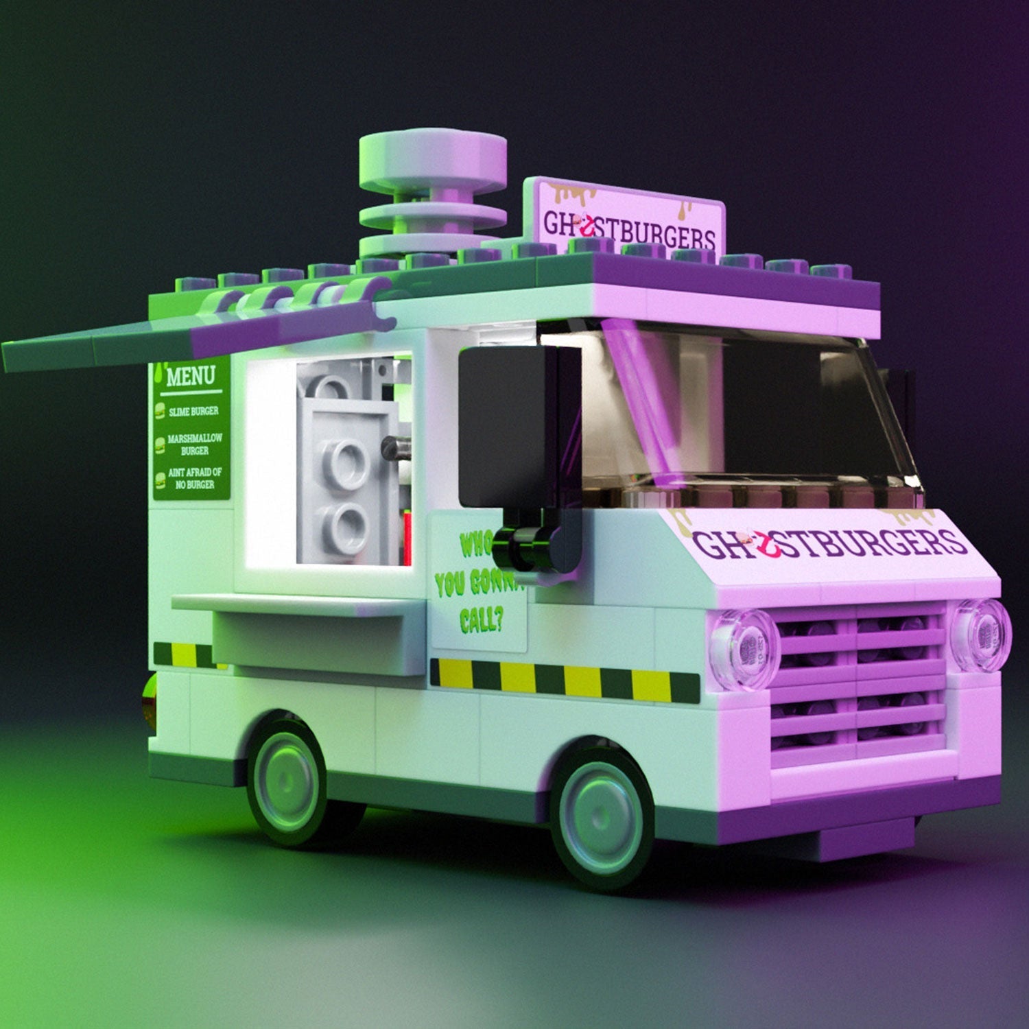 Ghost Burgers Food Truck w/ Minifig B3 Customs