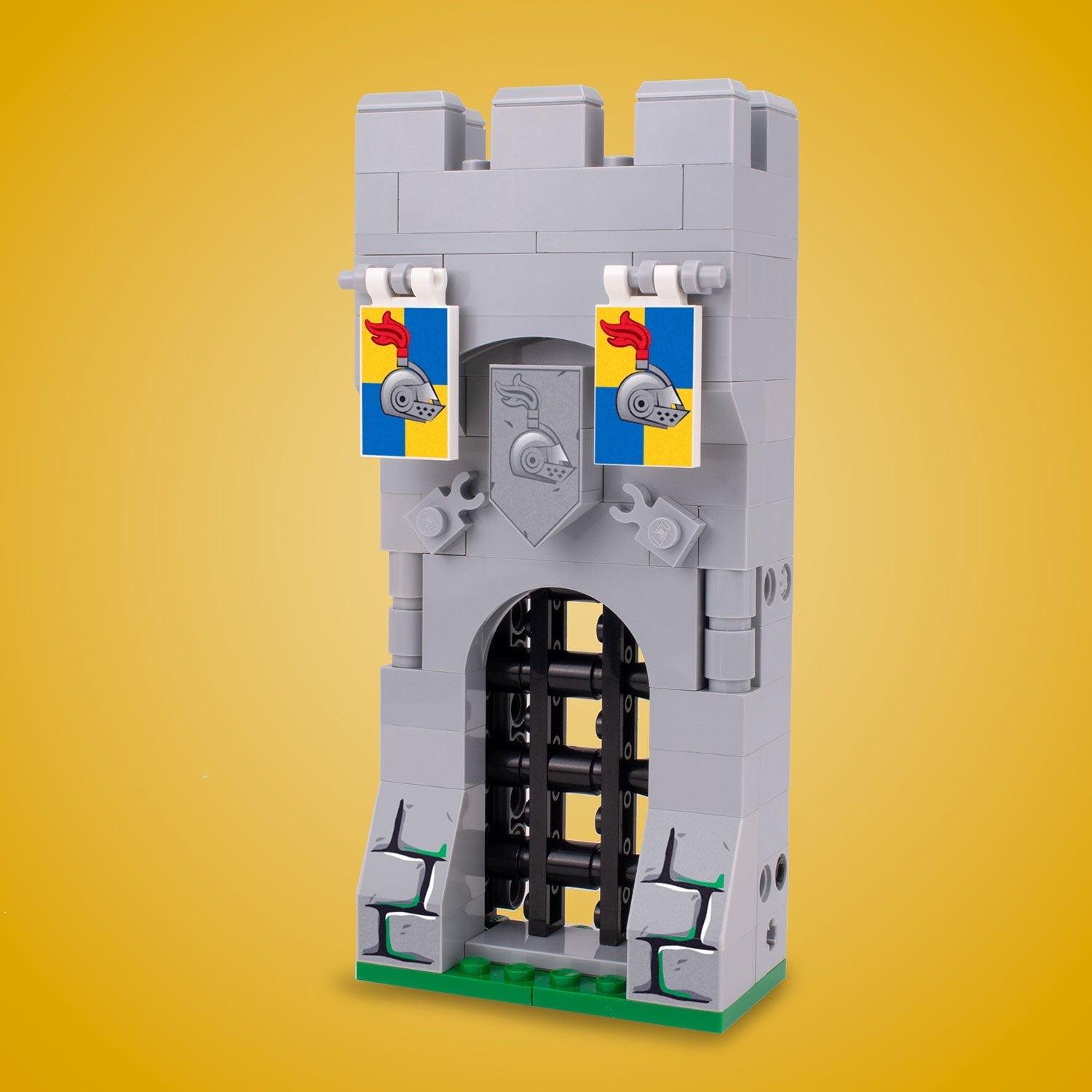 Castle Gate - Custom Castle Modular Building Set made using LEGO parts B3 Customs