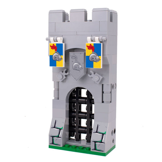 Castle Gate - Custom Castle Modular Building Set made using LEGO parts B3 Customs