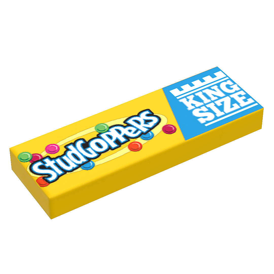 Studgoppers Candy (King Size) - B3 Customs® Printed 1x3 Tile B3 Customs