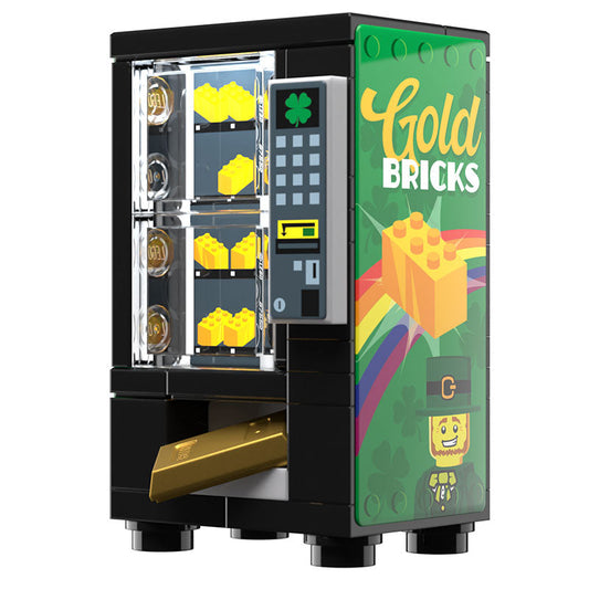 Gold Bars for Leprechauns St. Patrick's Day Vending Machine made using LEGO parts B3 Customs