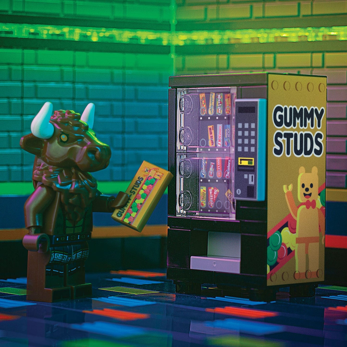 Gummy Studs Vending Machine made using LEGO parts - B3 Customs B3 Customs