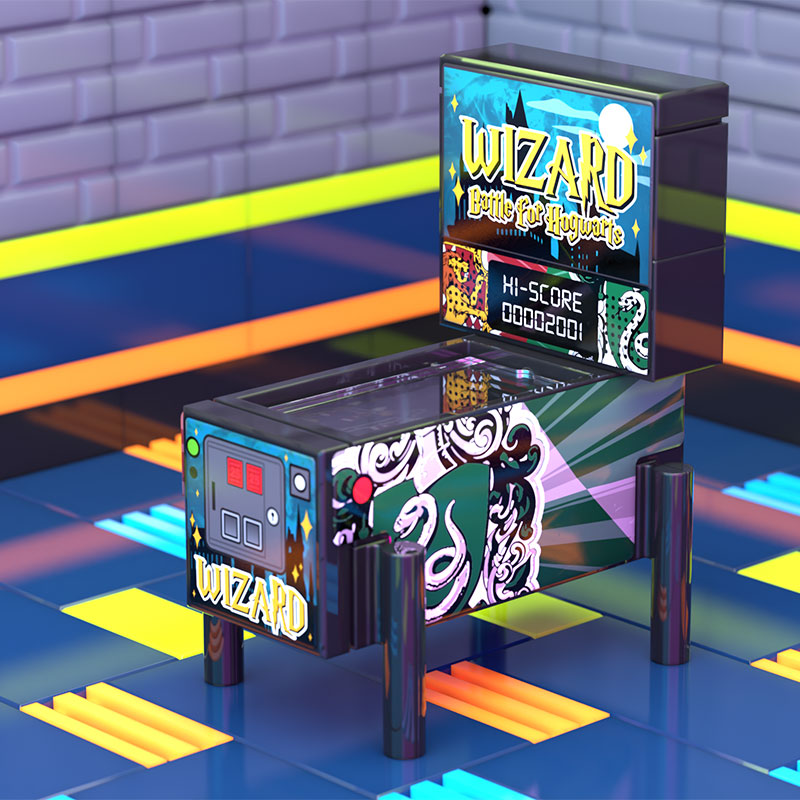 Harry Potter Pinball Arcade Machine Building Set made using LEGO parts B3 Customs