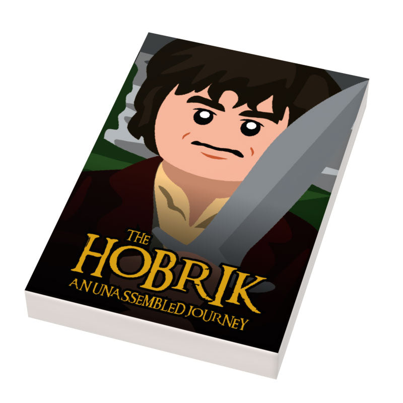 Hobbrick Movie Cover (2x3 Tile) made using LEGO parts - B3 Customs B3 Customs