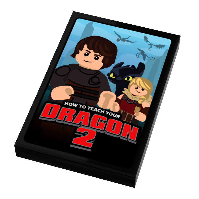 How To Teach A Dragon II Movie Cover (2x3 Tile) - B3 Customs B3 Customs