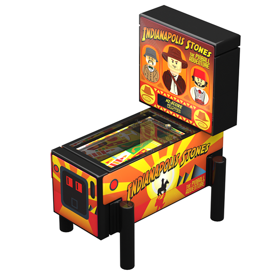 Indiana Stones - B3 Customs Pinball Arcade Machine Building Set made using LEGO parts B3 Customs