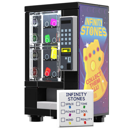 Infinity Stones Vending Machine Custom Building Set made using LEGO parts - B3 Customs B3 Customs