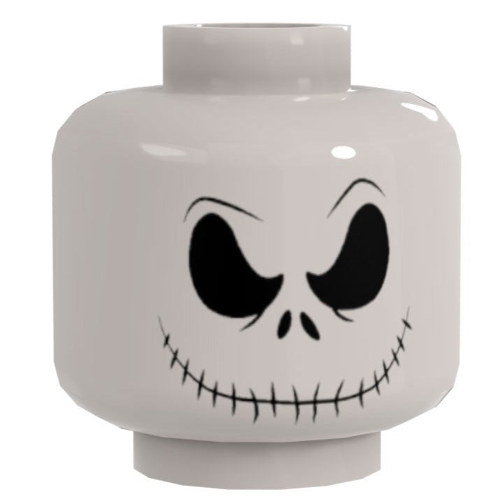 Bone Daddy Angry Smiling Minifig Head #1 - B3 Customs B3 Customs