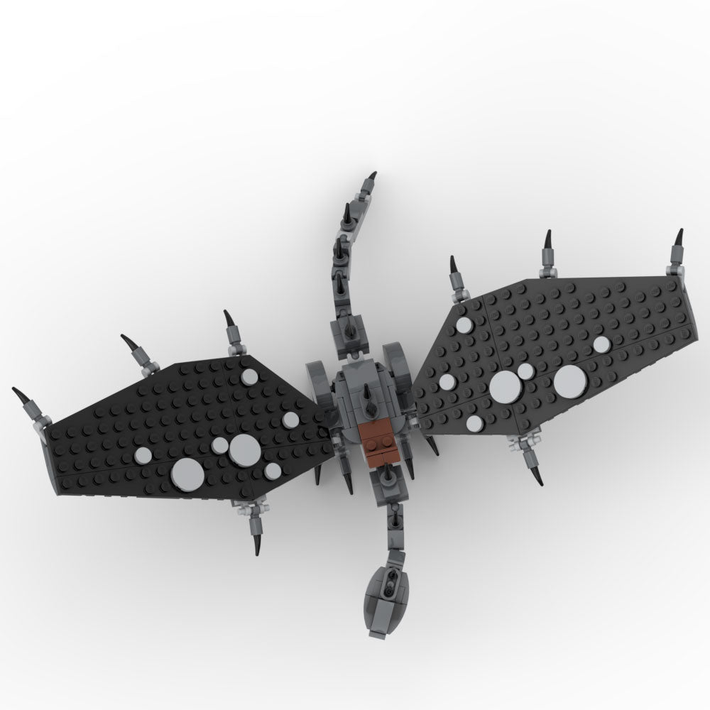 Custom Fell Beast w/ Ringwraith Minifig Building Set made using LEGO parts - B3 Customs B3 Customs