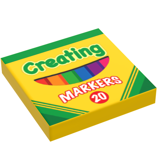 Creating Markers (2x2 Tile) made using LEGO parts - B3 Customs B3 Customs