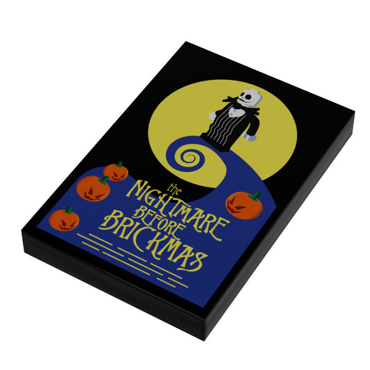 The Nightmare Before Brickmas Movie Cover (2x3 Tile) - B3 Customs B3 Customs