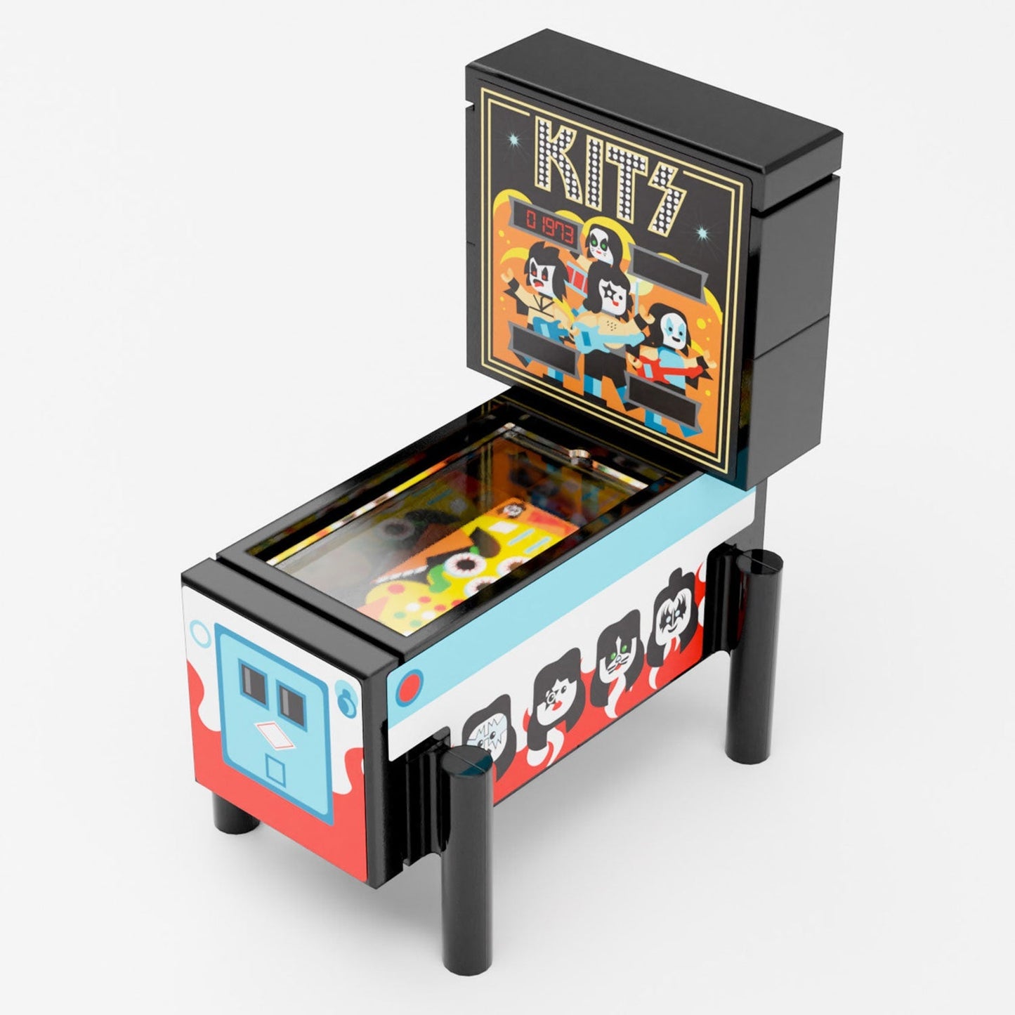 KITS - B3 Customs Pinball Arcade Machine Building Set made using LEGO parts B3 Customs