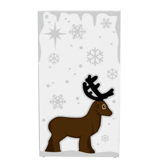 Christmas Reindeer Winter Village 4x6 Glass Window made with LEGO part - B3 Customs B3 Customs