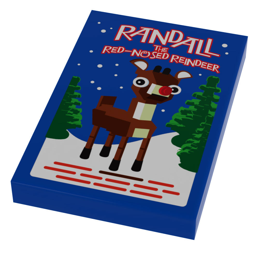 Red-Nosed Reindeer Christmas Movie Cover (2x3 Tile) B3 Customs