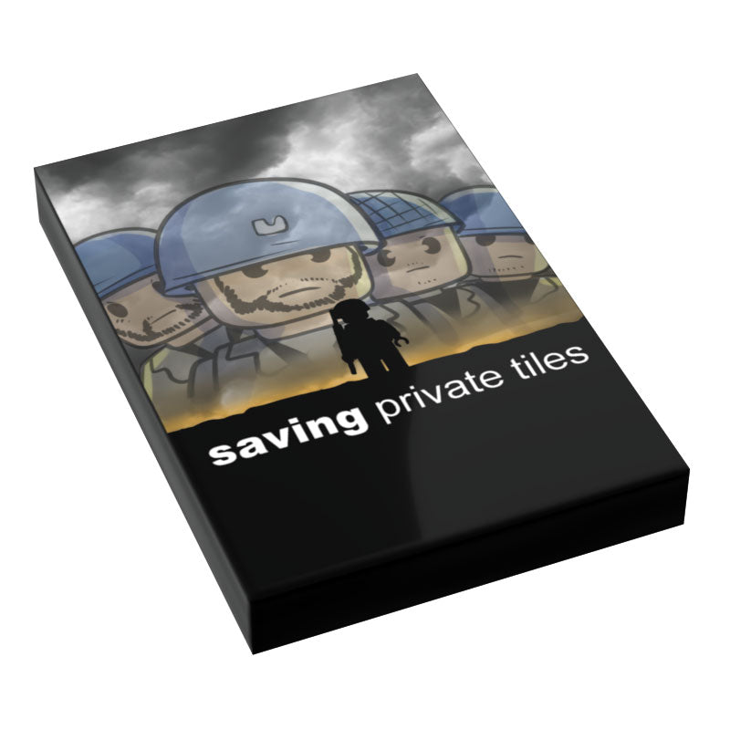 Saving Private Tiles Movie Cover (2x3 Tile) - B3 Customs B3 Customs