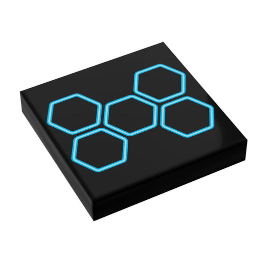 BLOK Lightcyle Honeycomb (Small) Grid Flooring / Wallpaper 2x2 Tile - B3 Customs B3 Customs
