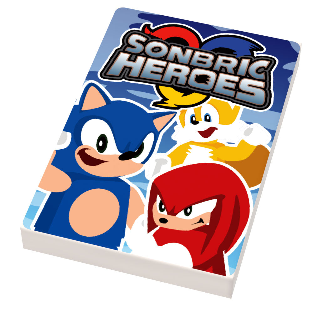 Sonbrick Heroes Video Game Cover (2x3 Tile) - B3 Customs B3 Customs